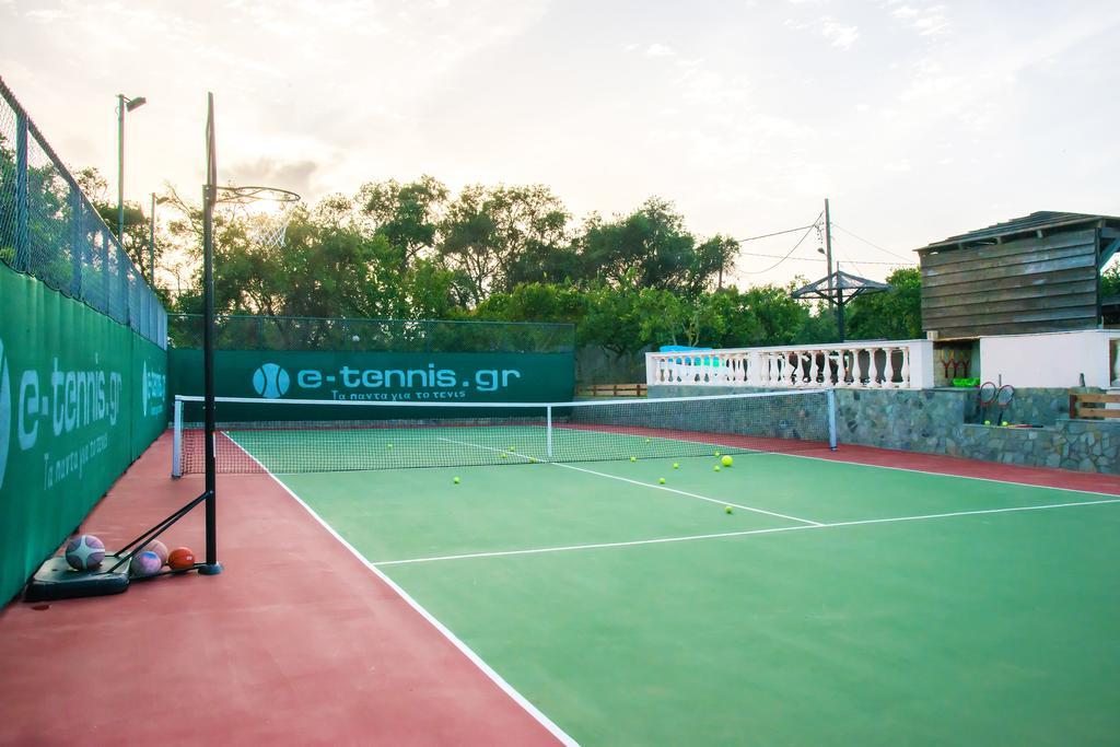 Villa Maxim With Private Pool & Tennis Court Halikounas Екстер'єр фото