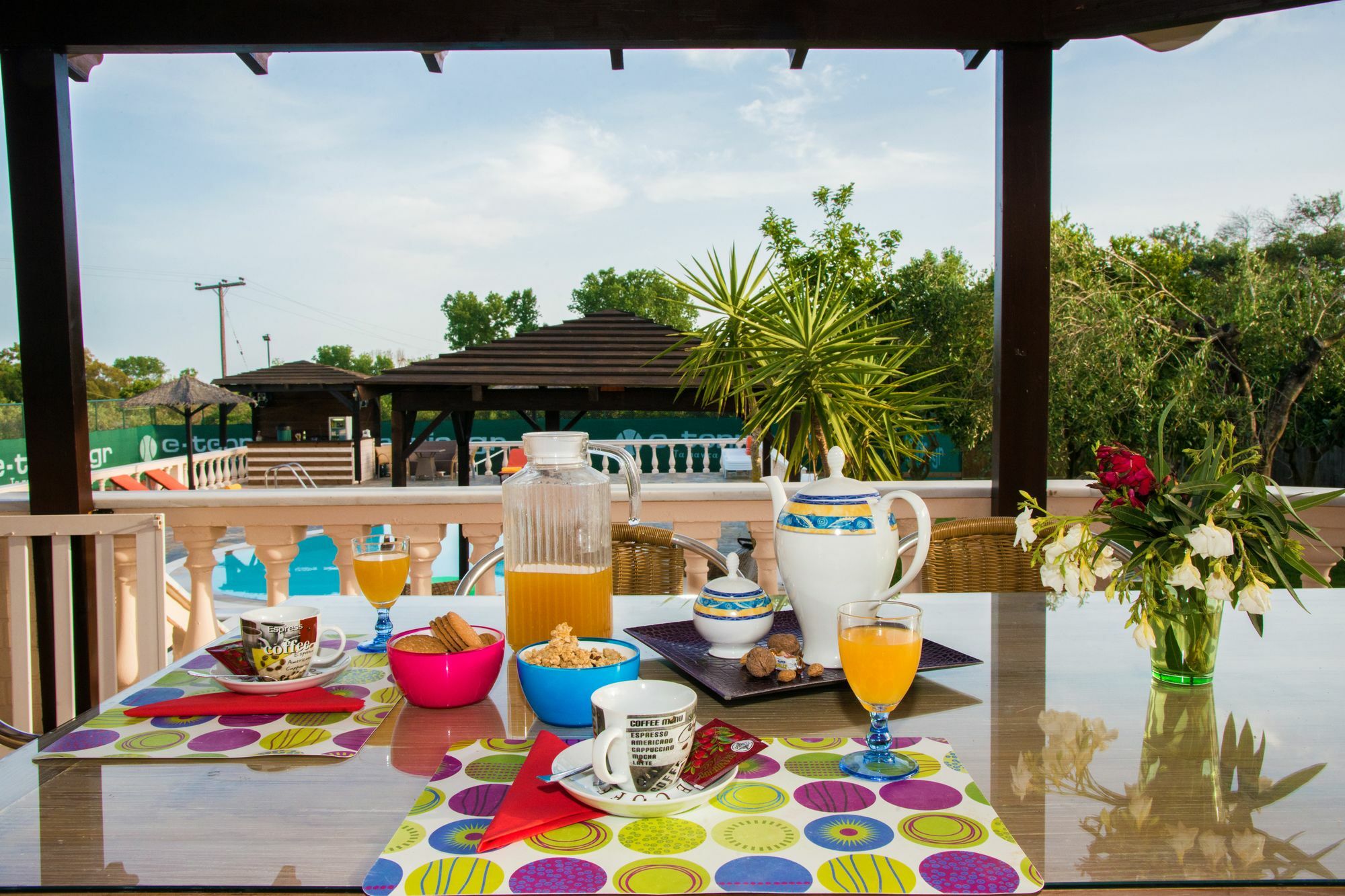 Villa Maxim With Private Pool & Tennis Court Halikounas Екстер'єр фото